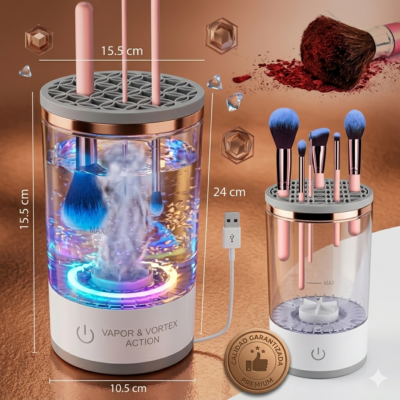 Limpiador brochas de maquillaje